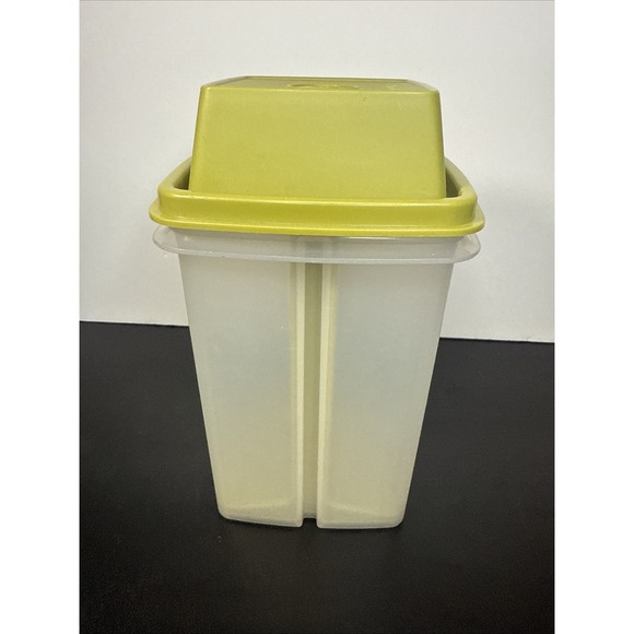 Vintage Pickle Keeper Tupperware Avocado Green 3‎ Piece 1330-4 - Picture 1 of 3